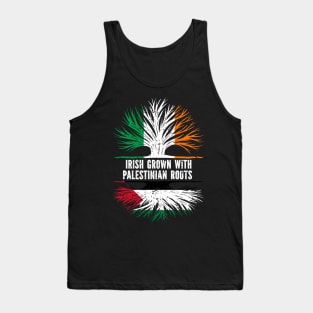 Irish Grown With Palestinian Roots Ireland Flag Tank Top